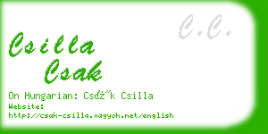 csilla csak business card